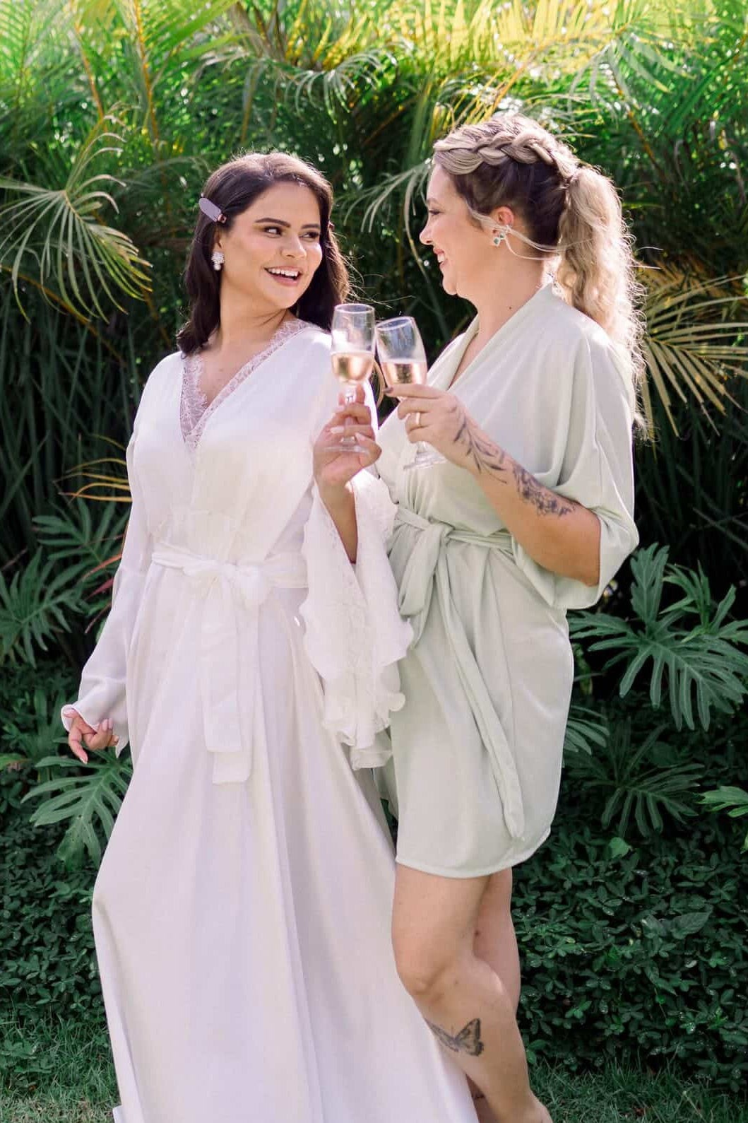Robe Merida Verde Pistache Para Madrinhas e Mães da Noiva