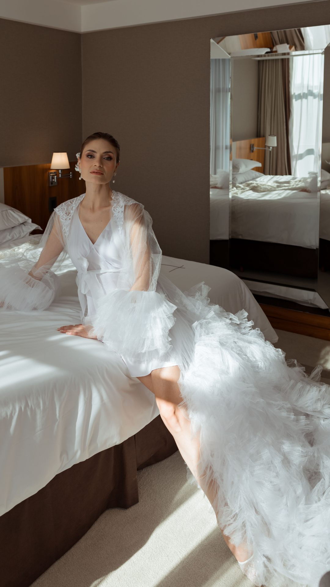 Robe Luana Todo de Tule Fashionista com Camisola
