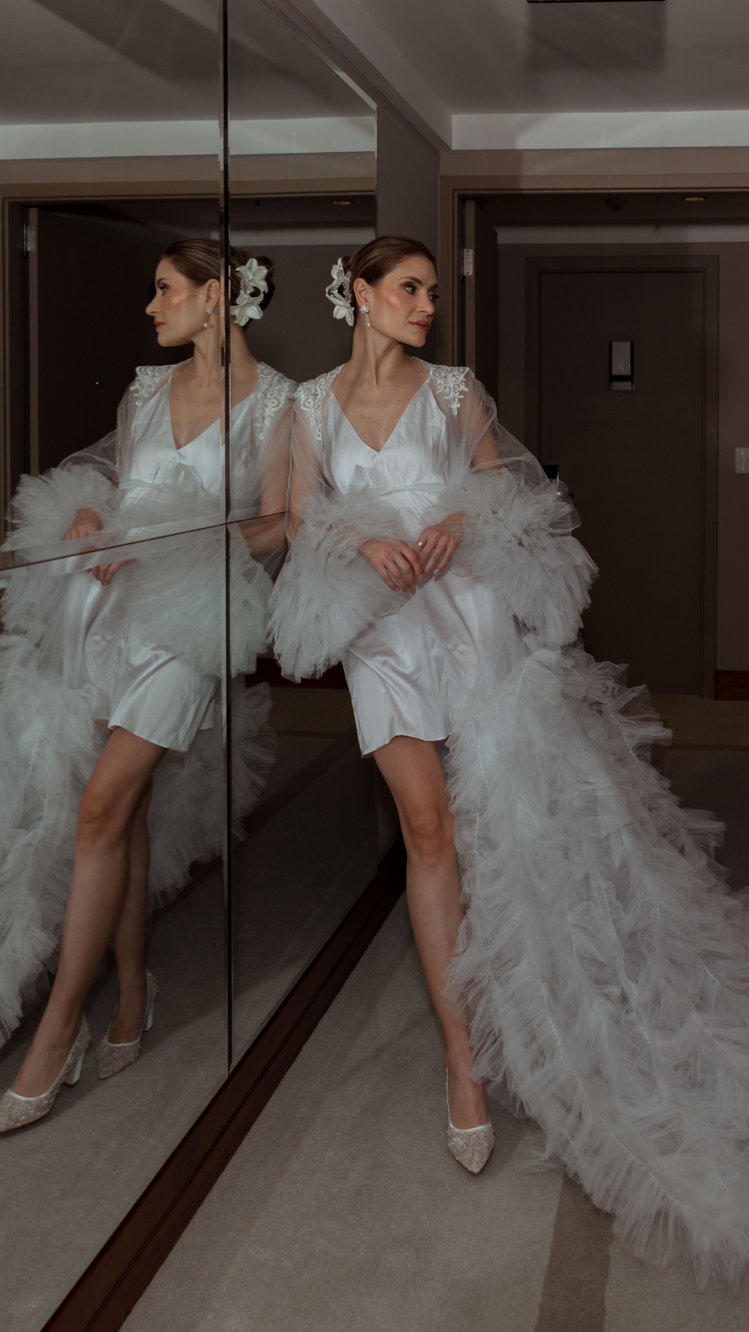 Robe Luana Todo de Tule Fashionista com Camisola