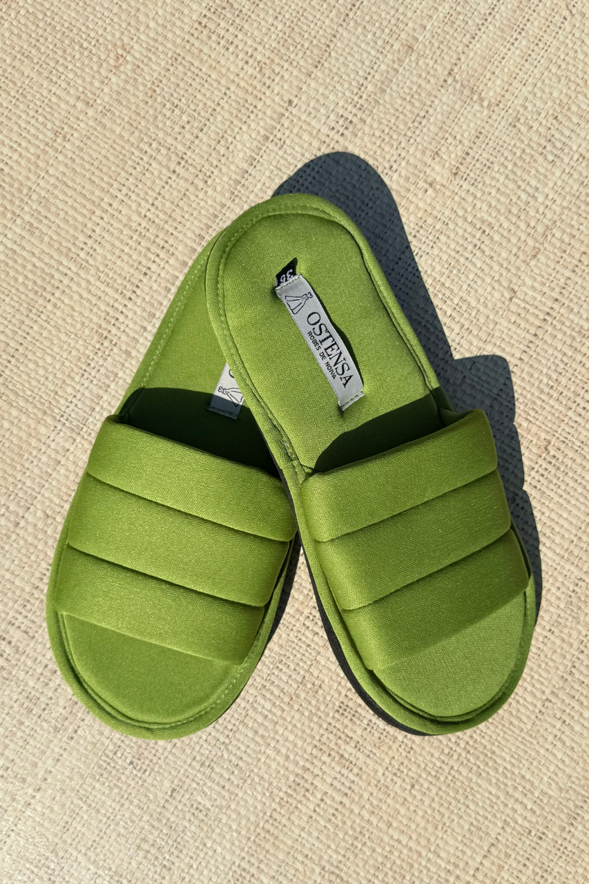 Pantufa Chinelinho Merida Verde Lima Madrinha Prática de Lavar