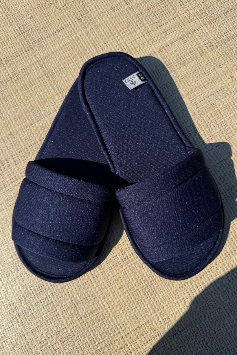 Pantufa Chinelinho Merida Azul Marinho Madrinha Prática de Lavar