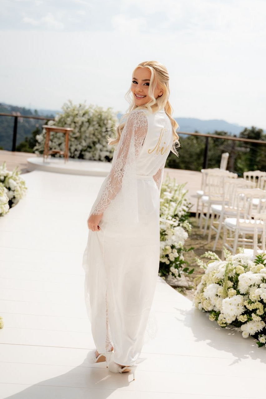 Robe Cloe de Renda Chantilly Super Romântico