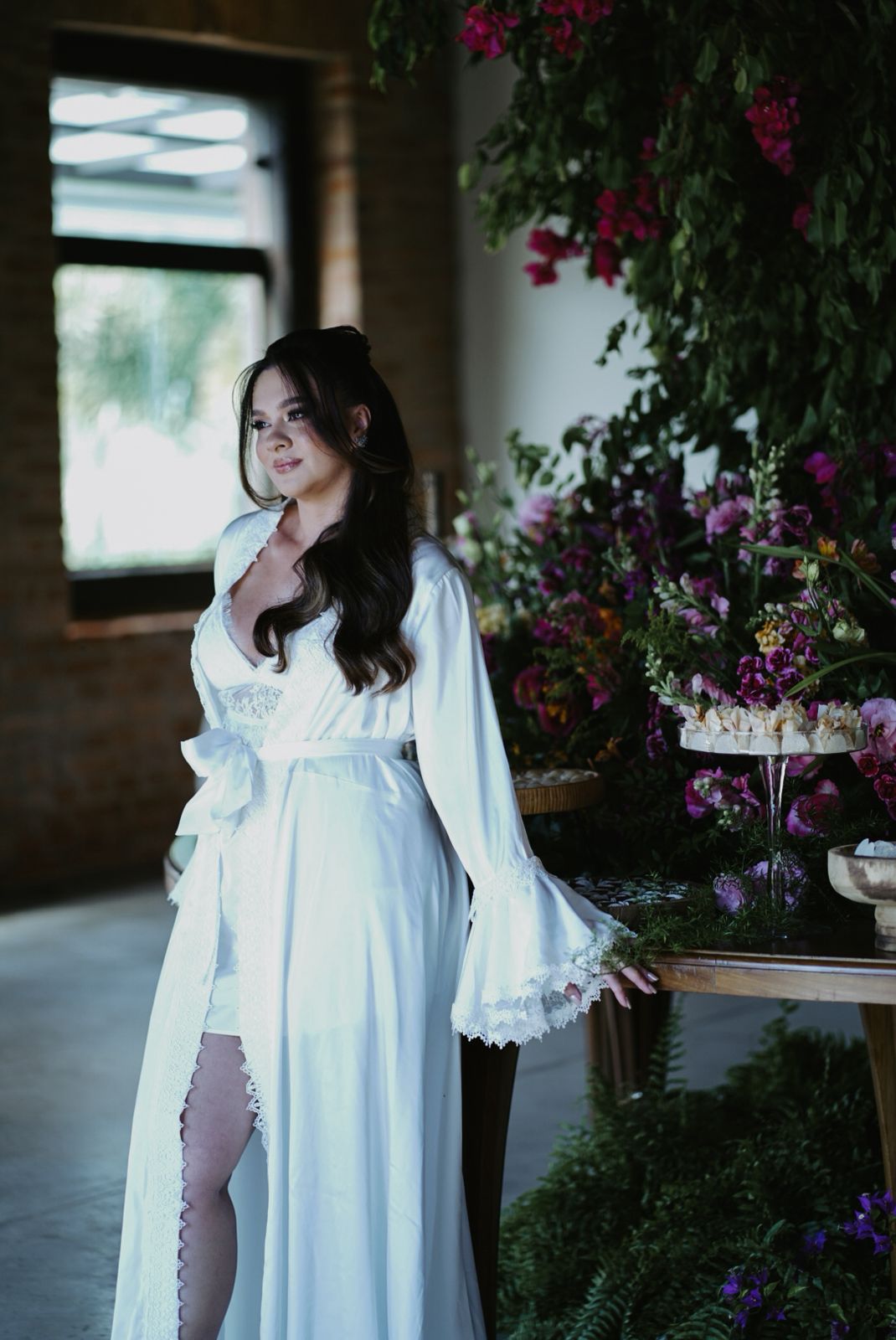 Robe Longo Elza Imperial para Noivas de Luxo