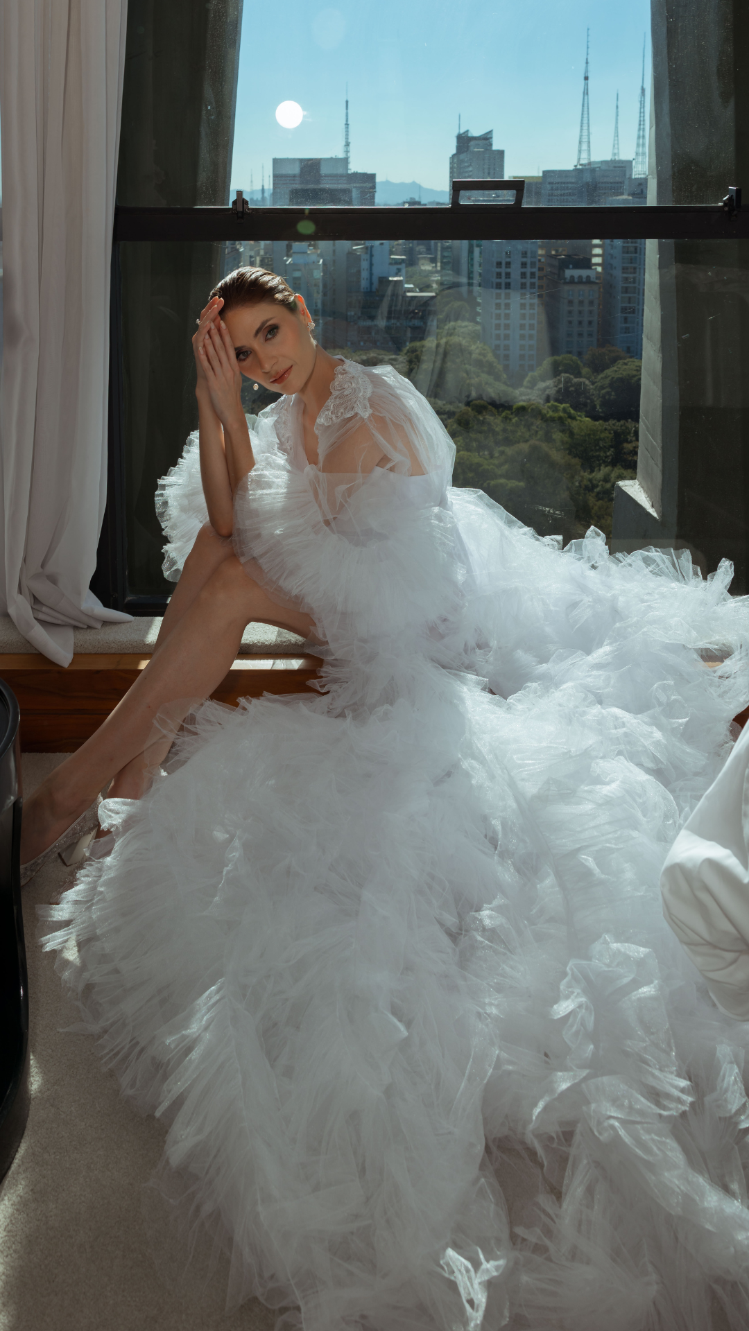 Robe Luana Todo de Tule Fashionista com Camisola