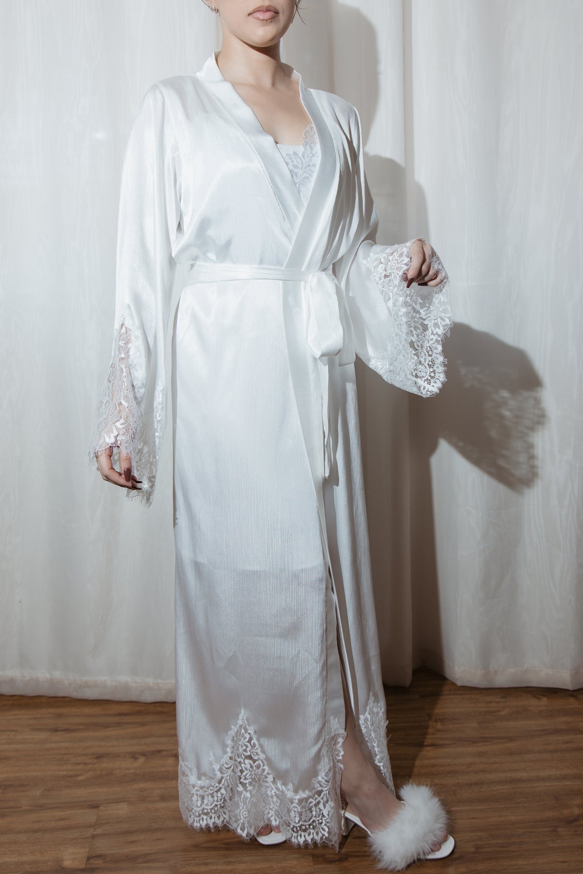 Robe Serena Longo Romantico com Camisola