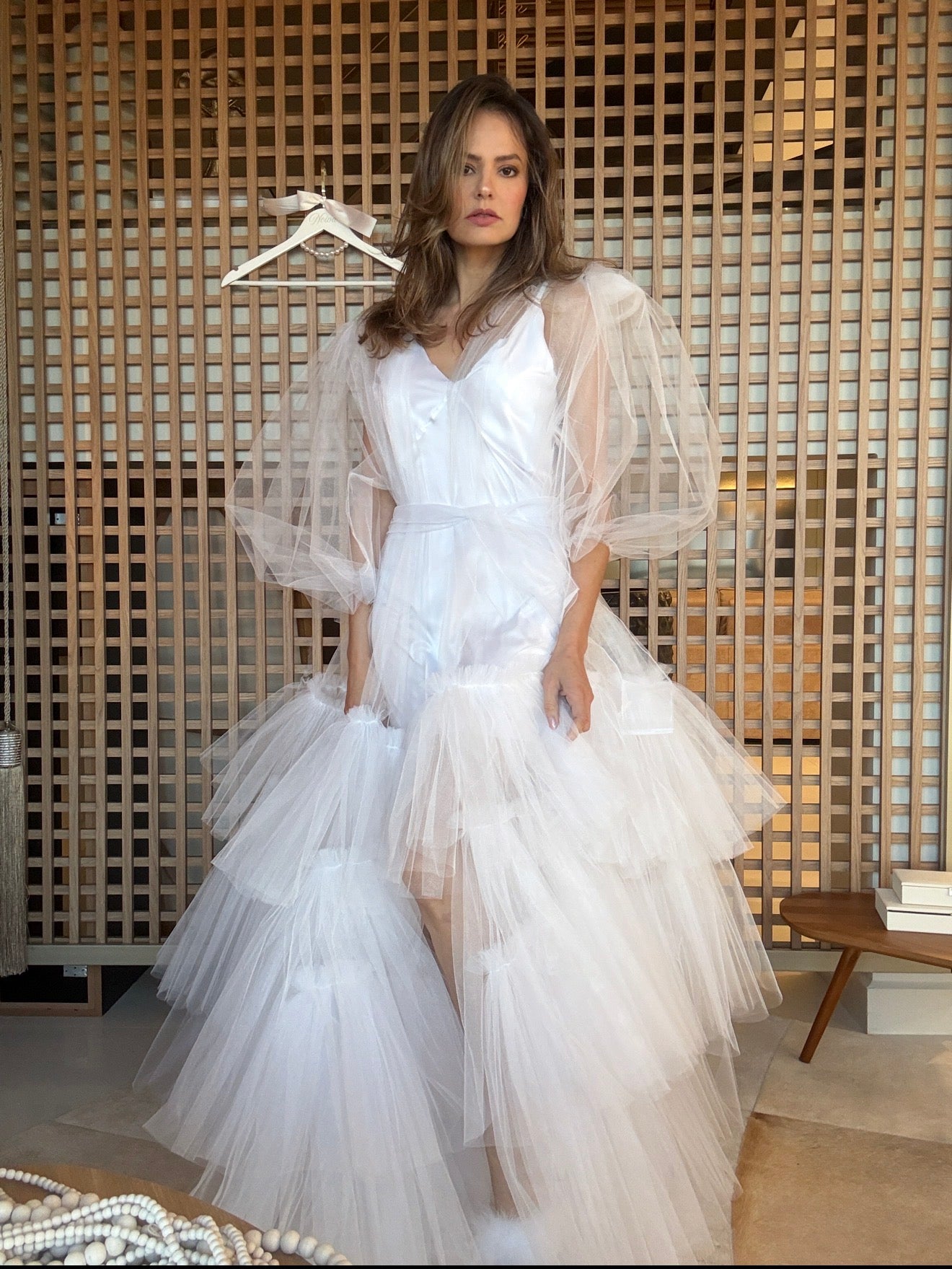 Robe Amanda de Tule Paris com Camisola Romântico