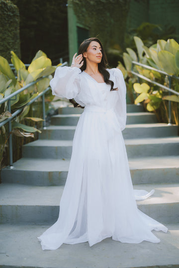 Robe Penelope de Voal Luxo com Camisola