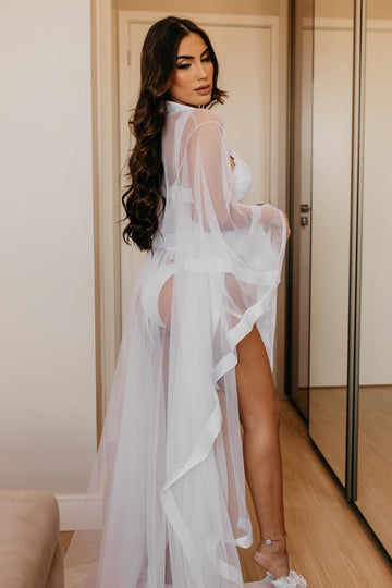 Robe Paris de Tule para Usar com Lingerie