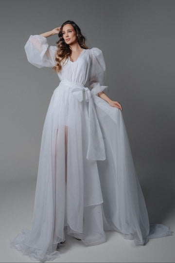 Robe Penelope de Voal Luxo com Camisola