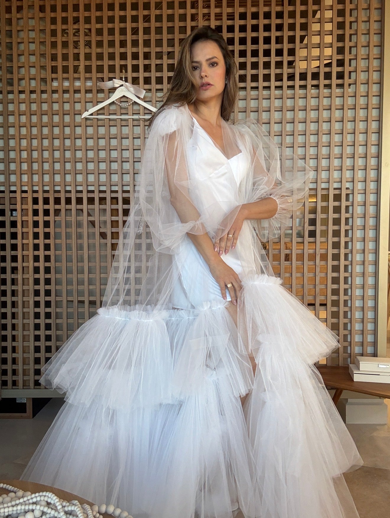 Robe Amanda de Tule Paris com Camisola Romântico