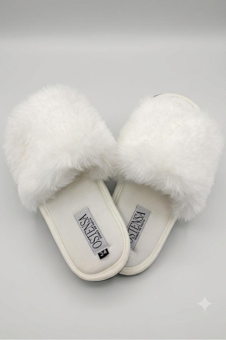 Pantufa Fabi Chinelinho Noiva de Pelúcia