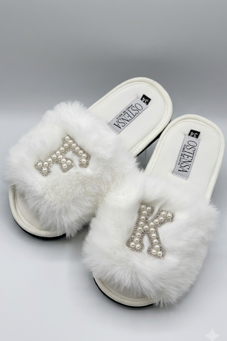 Pantufa Fabi Chinelinho Noiva de Pelúcia