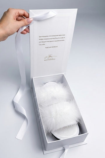 Caixa Cartonada Luxo, Presente Personalizado de Pantufa