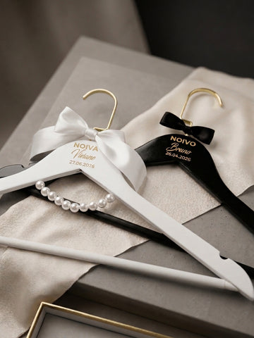Cabide Personalizado Casamento para Making Off Cabide Noiva e Noivo