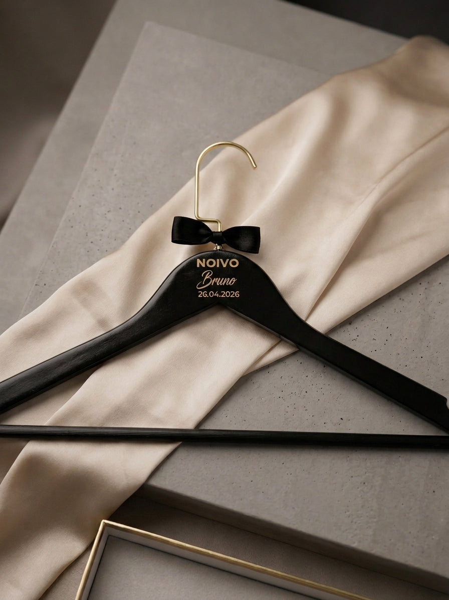 Cabide Personalizado Casamento para Making Off Cabide Noiva e Noivo