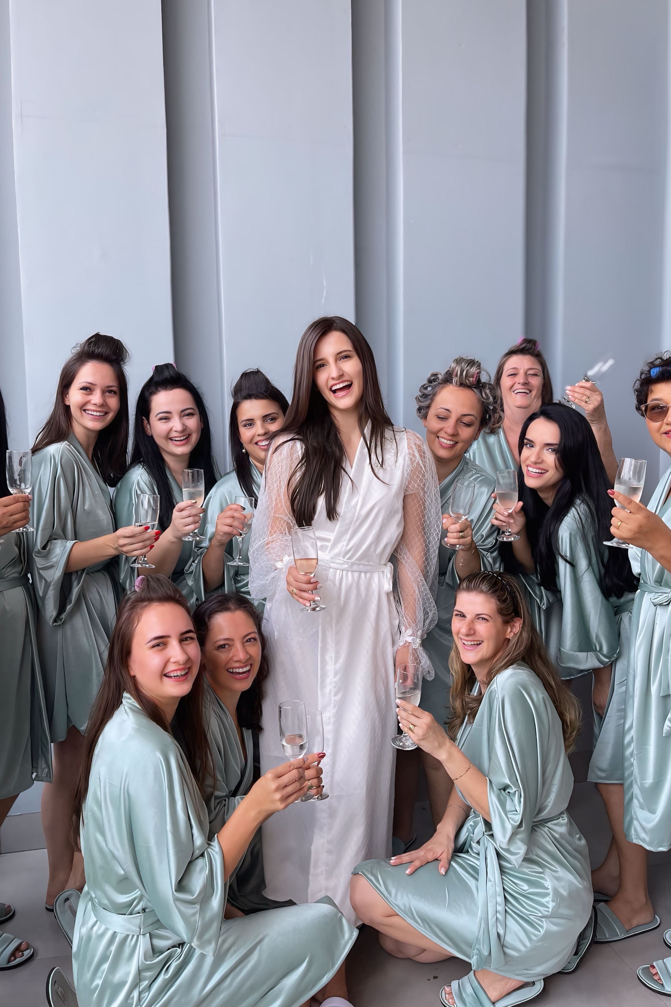 Robe Ceti Verde Menta Para Madrinhas e Mãe da Noiva