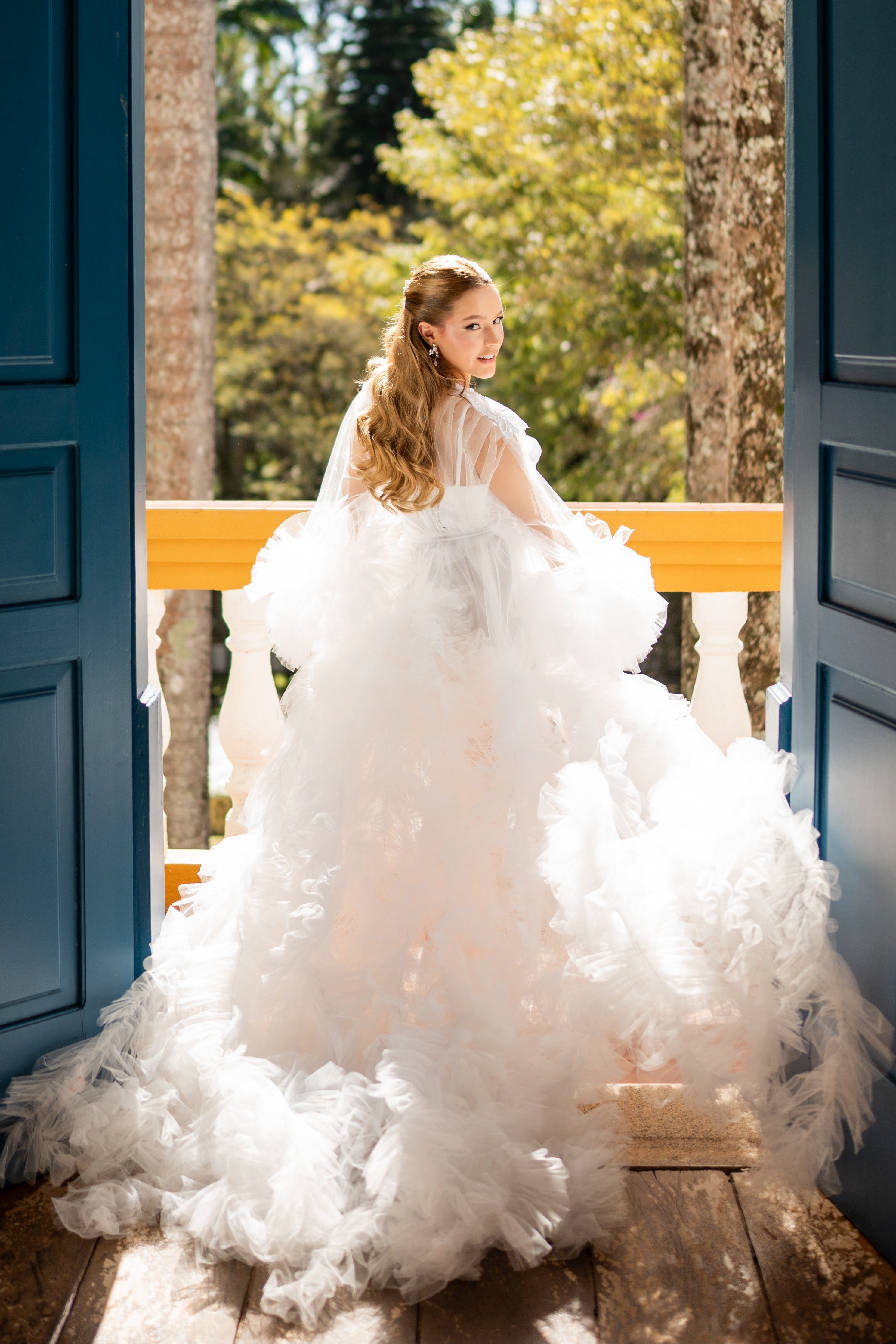 Robe Luana Todo de Tule Fashionista com Camisola