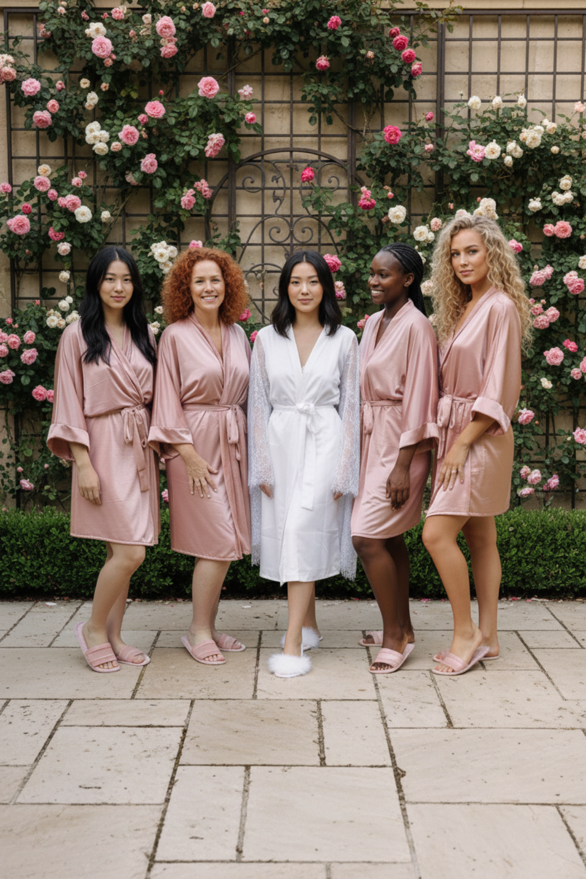 Robe Ceti Rose Para Madrinhas e Mãe da Noiva NÃO Amarrota