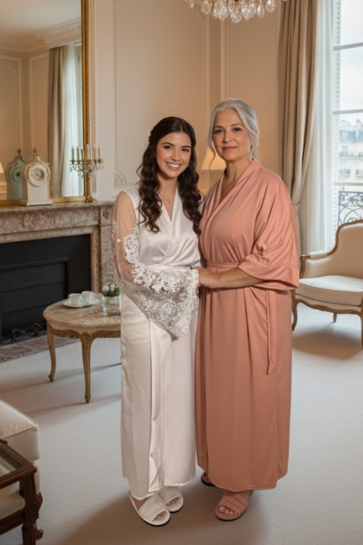 Robe Rose Merida Madrinha Mãe da Noiva e Daminha NÃO amarrota