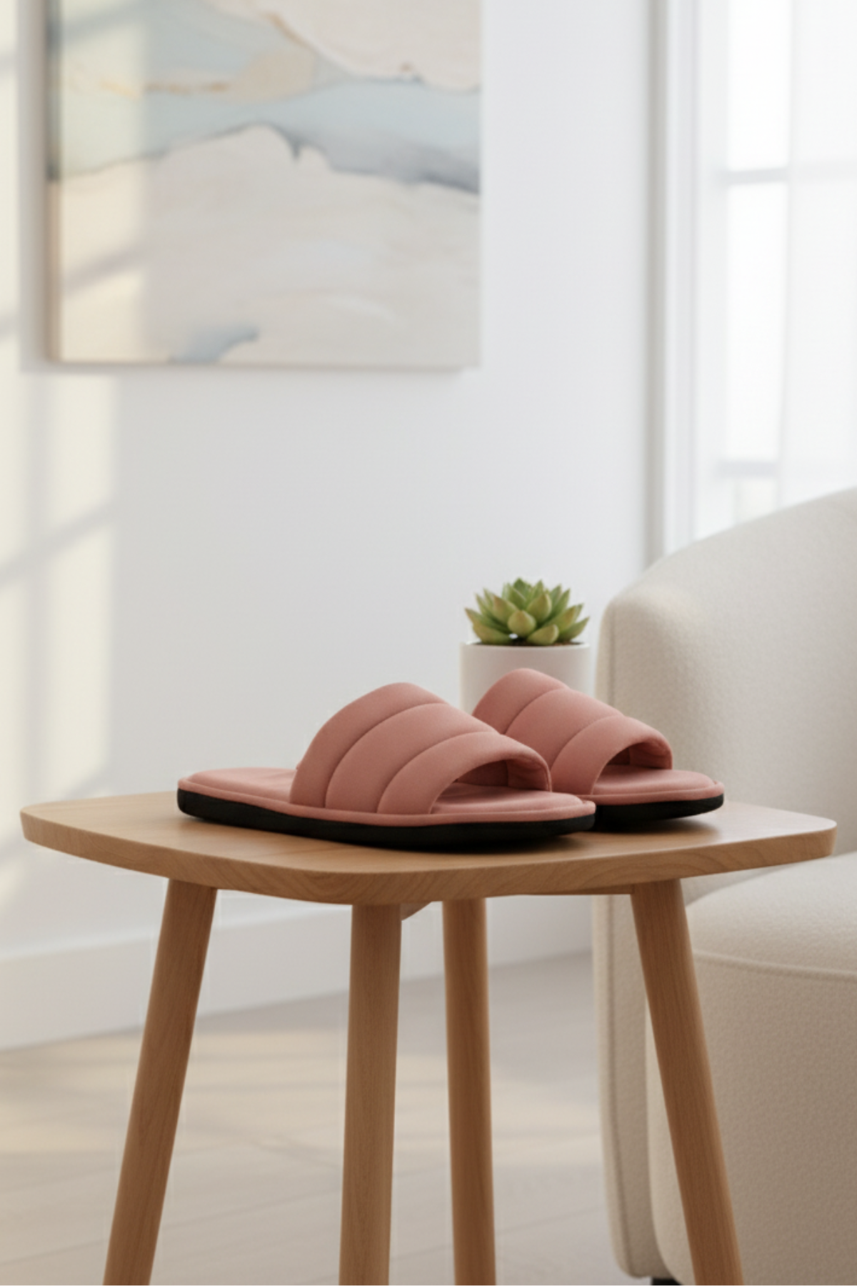 Pantufa Chinelinho Merida Rosê Madrinha Prática de Lavar