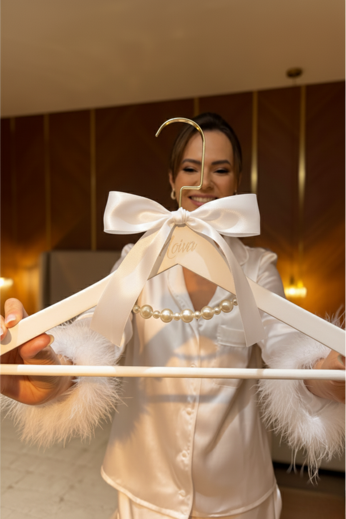 Cabide Personalizado Casamento para Making Off Cabide Noiva Luxo