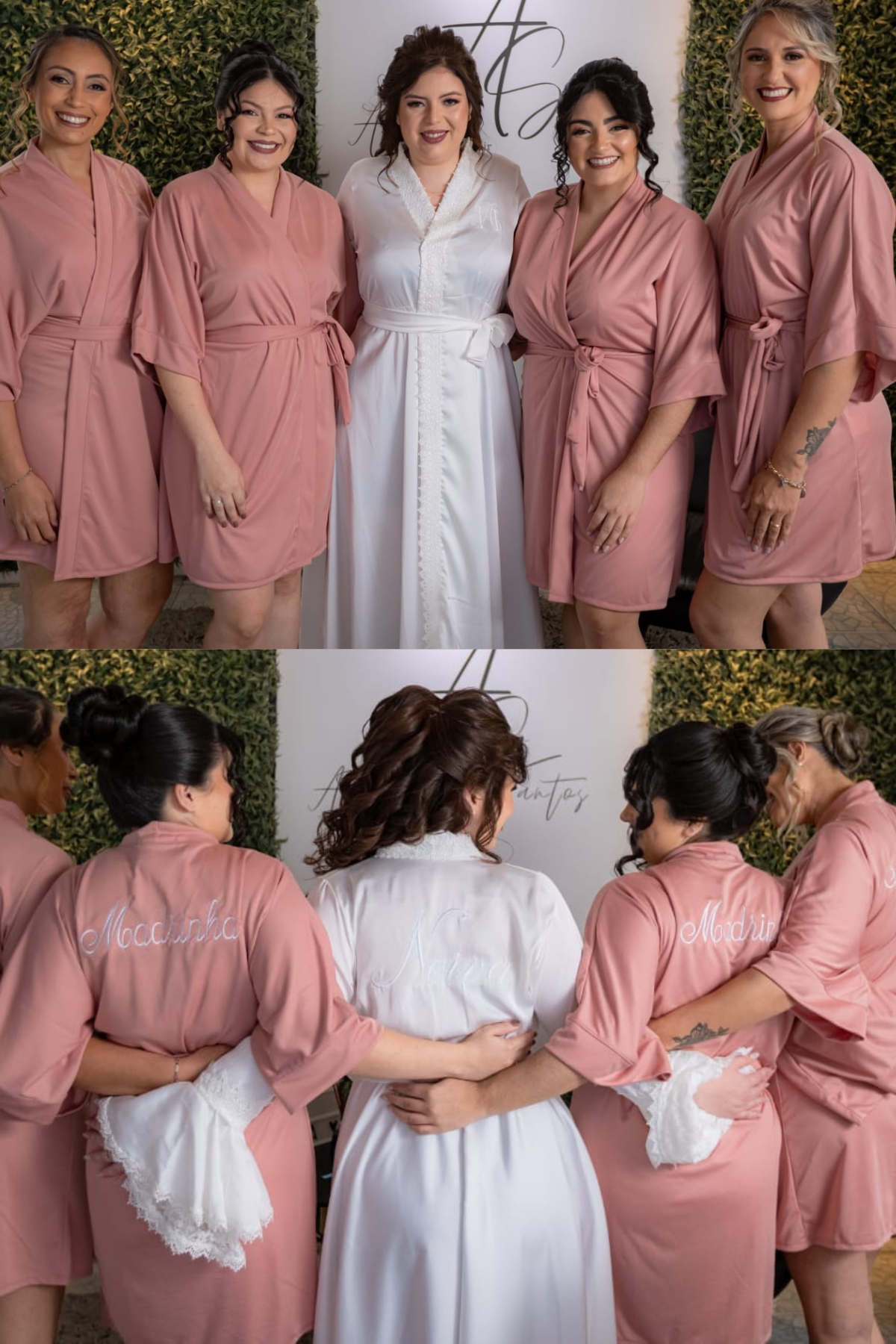 Robe Rose Merida Madrinha Mãe da Noiva e Daminha NÃO amarrota