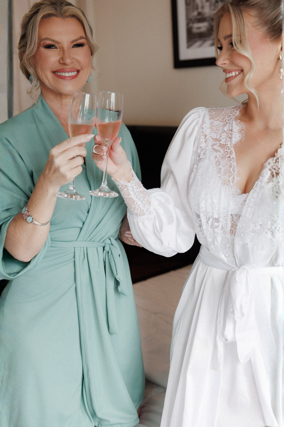 Robe Verde Sálvia Merida Para Madrinhas e Mães da Noiva