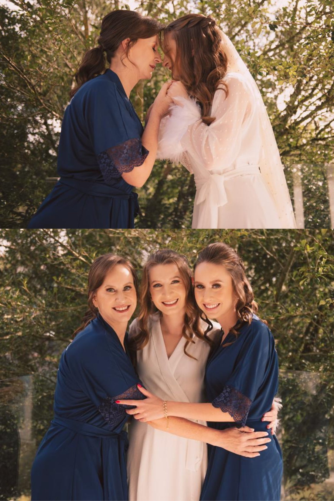 Robe Leticia Azul Marinho com Renda Madrinha Mãe da Noiva e Daminha