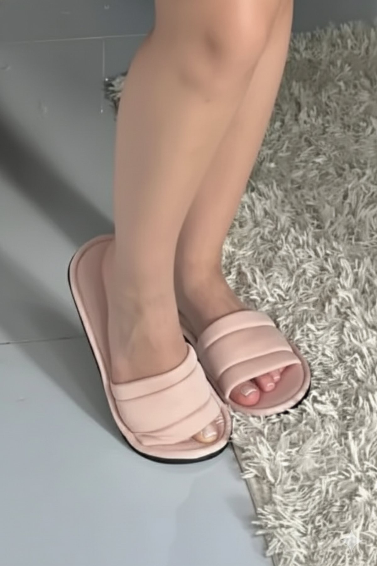 Pantufa Chinelinho Merida Palha Rosado Madrinha Prática de Lavar