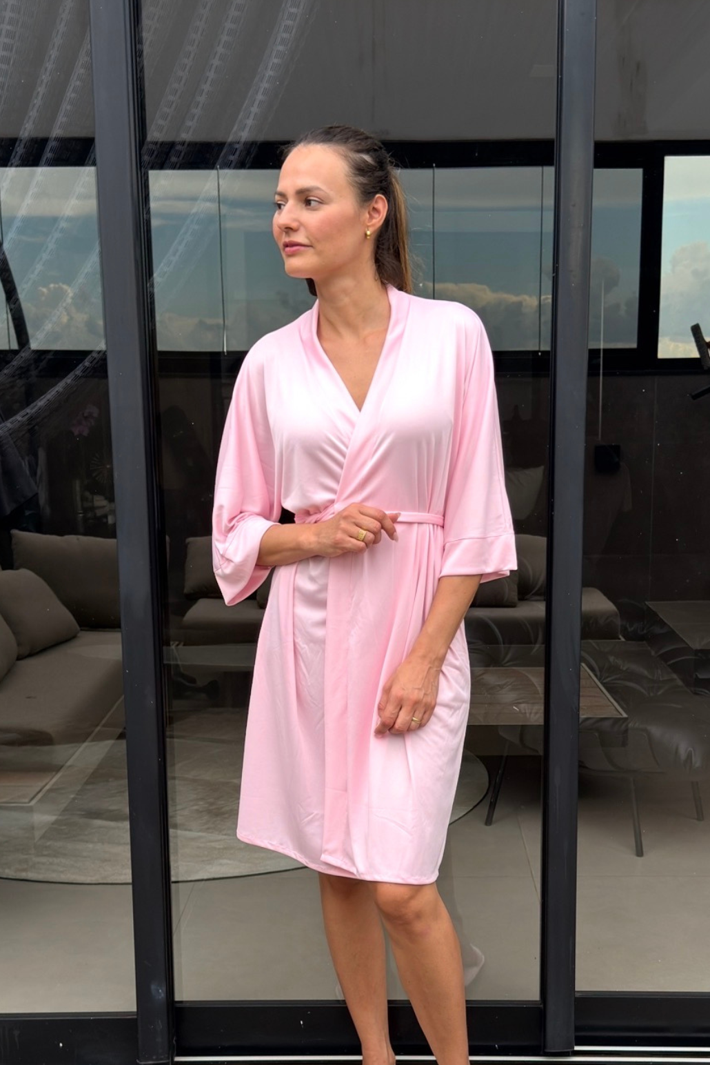 Robe Rosa Bebe Merida Madrinha Mãe da Noiva e Daminha