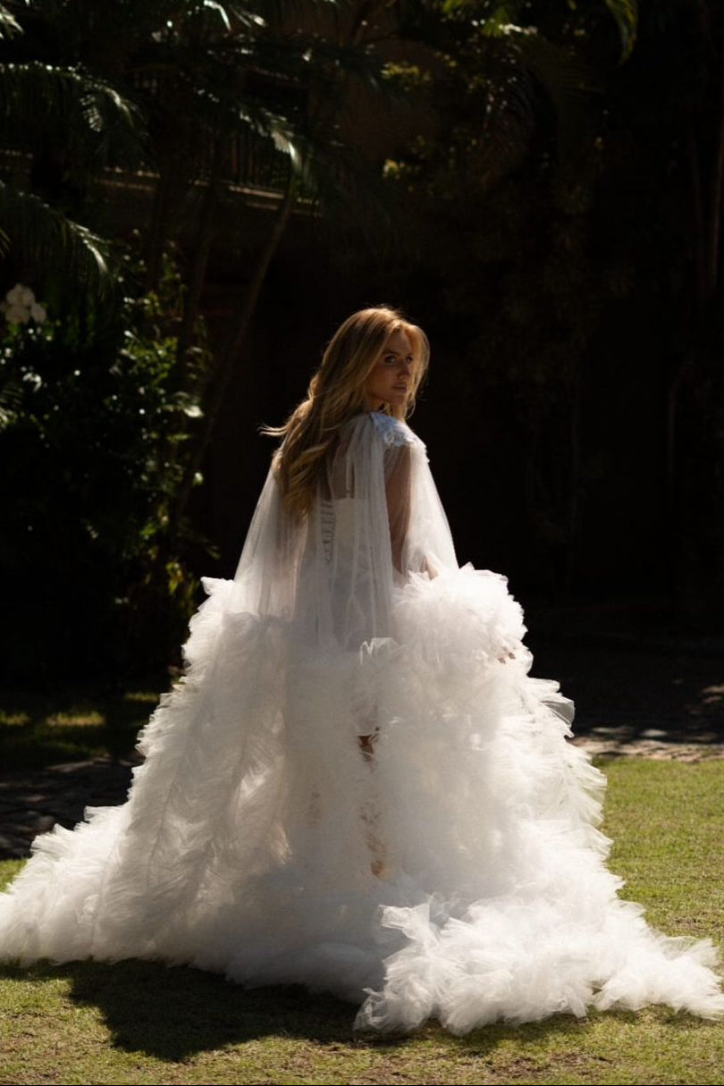 Robe Luana Todo de Tule Fashionista com Camisola