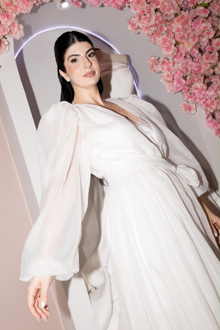 Robe Penelope de Voal Luxo com Camisola