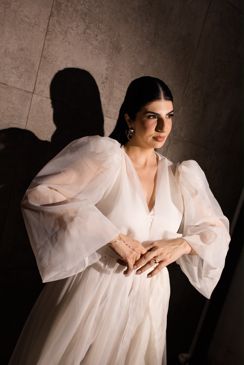 Robe Penelope de Voal Luxo com Camisola