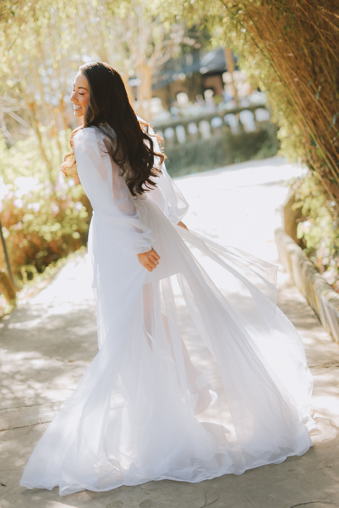 Robe Penelope de Voal Luxo com Camisola