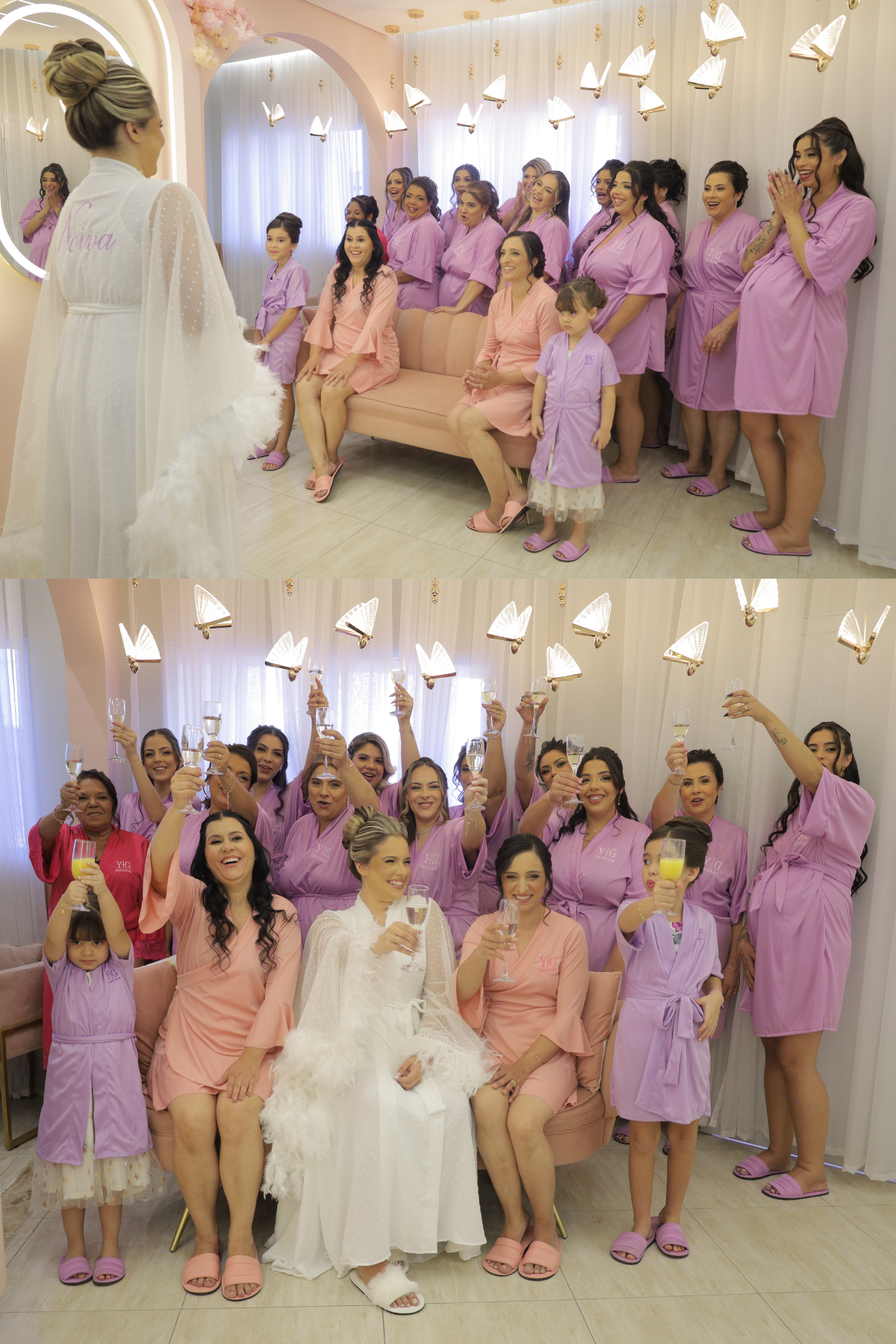 Robe Lilás Merida Madrinha Mãe da Noiva e Daminha NÃO amarrota