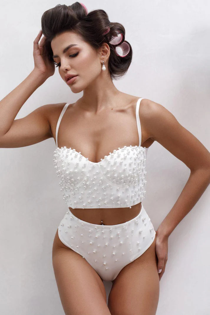 Langerie de Perola para Robe Ensaio Boudoir