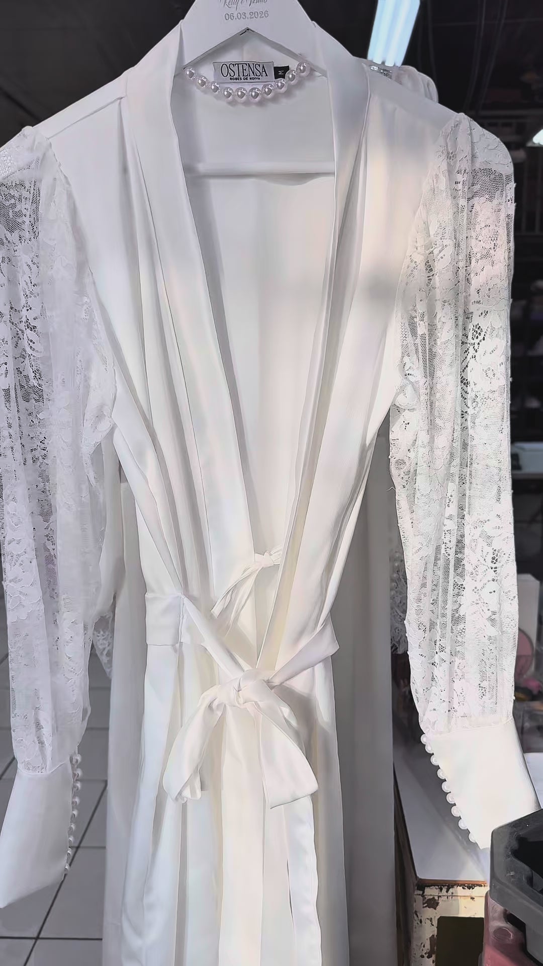 Robe Grazi Renda Chantilly para Noiva Romantica