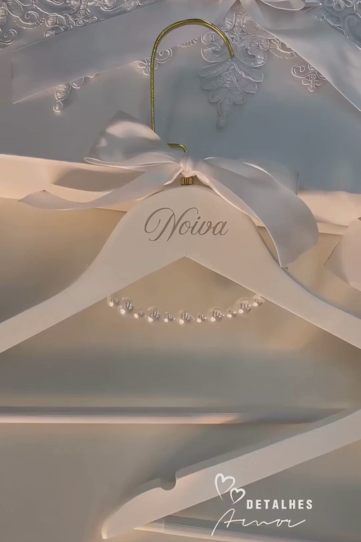 Cabide Personalizado Casamento para Making Off Cabide Noiva Luxo
