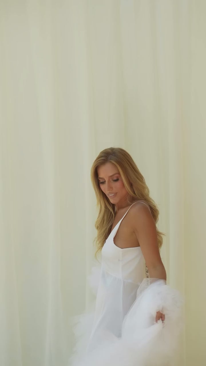 Camisola More Curta Elegante Para Noiva e Confortável