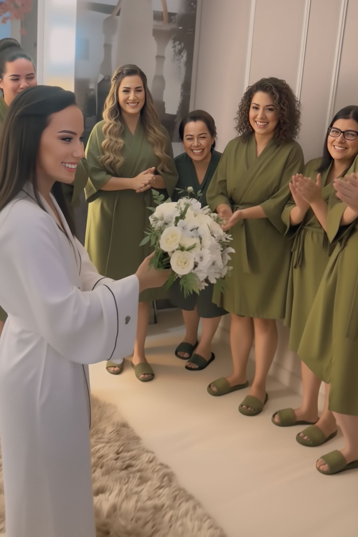 Pantufa Chinelinho Merida Verde Oliva Solado Antiderrapante