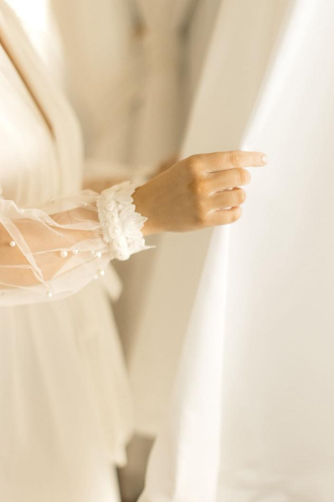 Robe Mayara com Tule Bordado em Pérolas