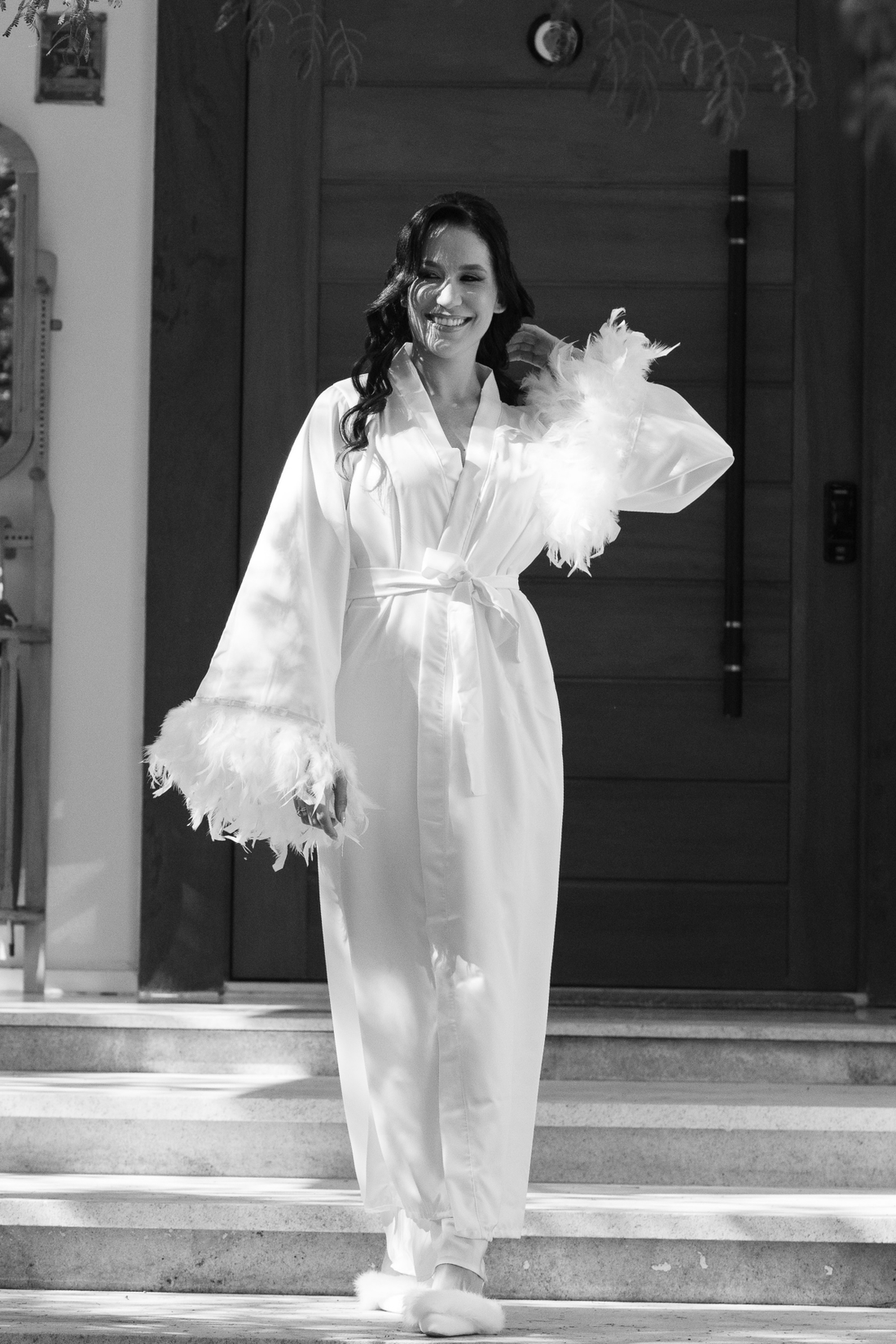 Robe Paola Longo com Pluma Luxo