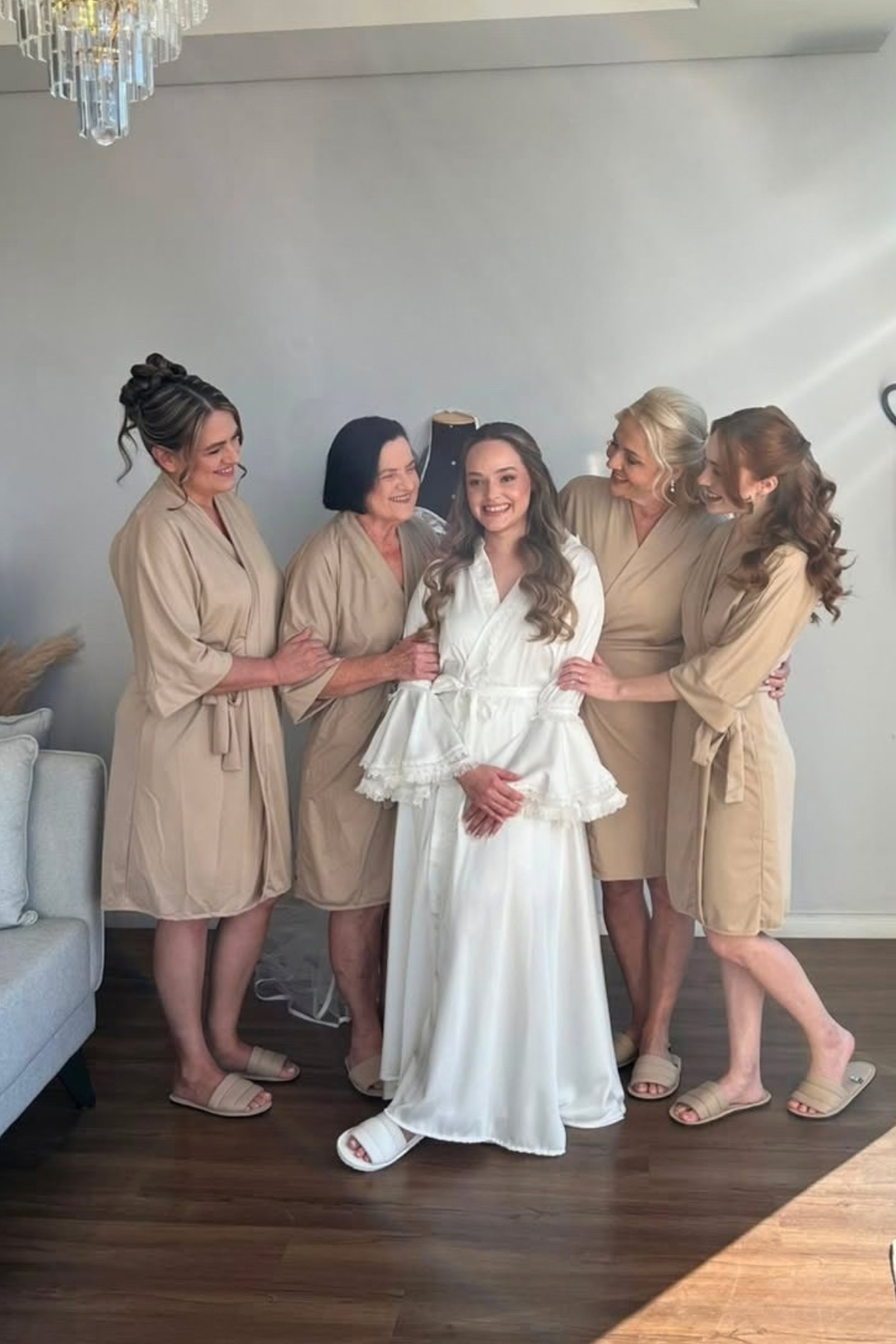 Robe Palha Claro Merida Madrinha Mãe da Noiva e Daminha NÃO amarrota