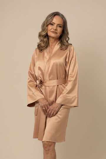 Robe Lira Champanhe NÃO Amarrota